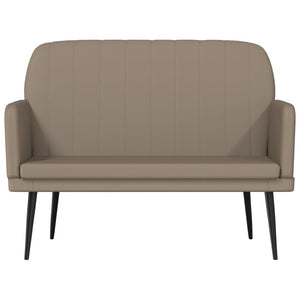 Sitzbank Cappuccino-Braun Kunstleder 107 cm