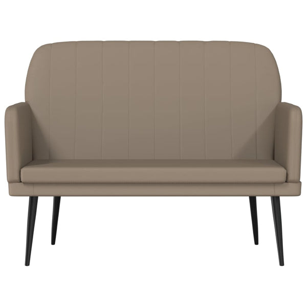 Sitzbank Cappuccino-Braun Kunstleder 107 cm
