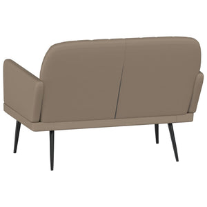 Sitzbank Cappuccino-Braun Kunstleder 107 cm