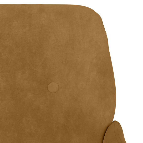 Braune Samt Sitzbank 108 cm