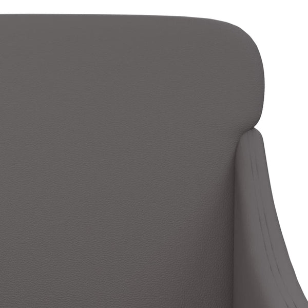 Grauer Kunstleder Sessel 63x76x80 cm