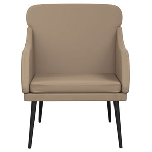 Sessel Cappuccino-Braun Kunstleder 63x76x80 cm
