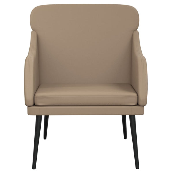 Sessel Cappuccino-Braun Kunstleder 63x76x80 cm