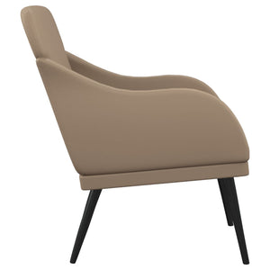 Sessel Cappuccino-Braun Kunstleder 63x76x80 cm