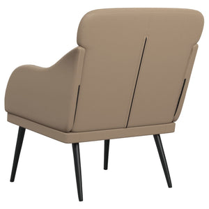 Sessel Cappuccino-Braun Kunstleder 63x76x80 cm