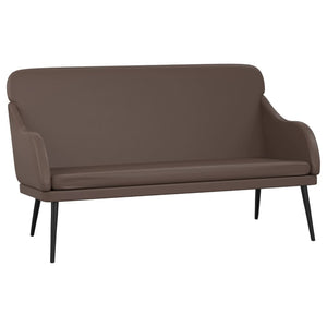Braune Kunstleder Sitzbank 110 cm