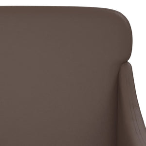 Braune Kunstleder Sitzbank 110 cm