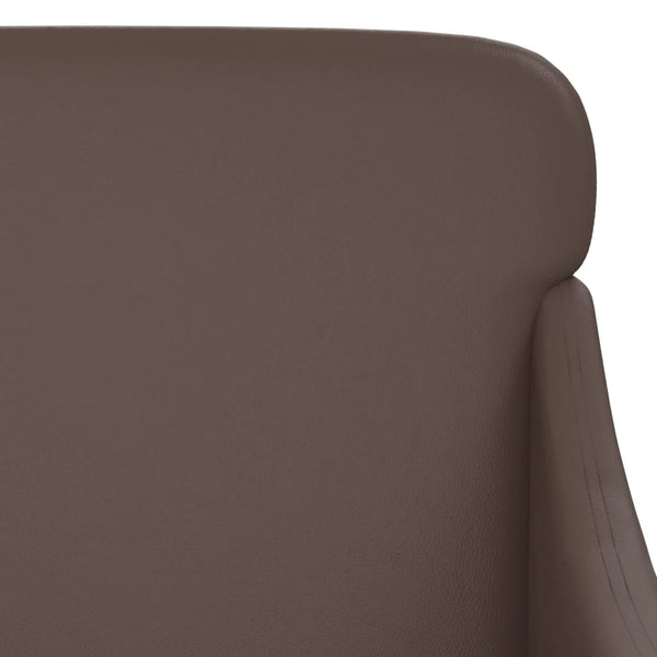 Braune Kunstleder Sitzbank 110 cm