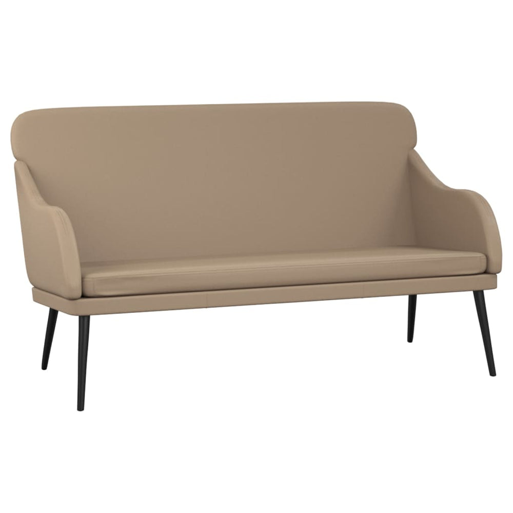 Sitzbank Cappuccino-Braun Kunstleder 110 cm