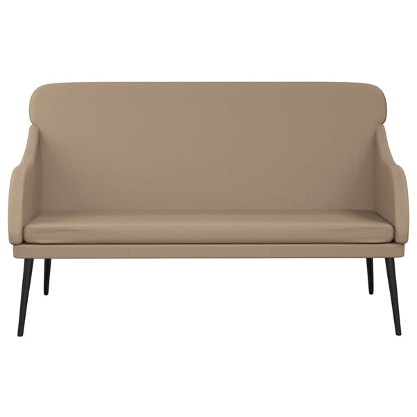 Sitzbank Cappuccino-Braun Kunstleder 110 cm