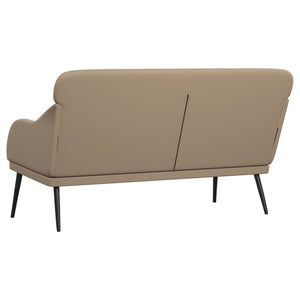 Sitzbank Cappuccino-Braun Kunstleder 110 cm