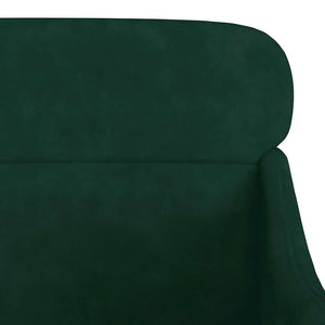 Dunkelgrüner Samt Sessel 63x76x80 cm