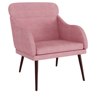 vidaXL Armchair Pink 63x76x80 cm Velvet