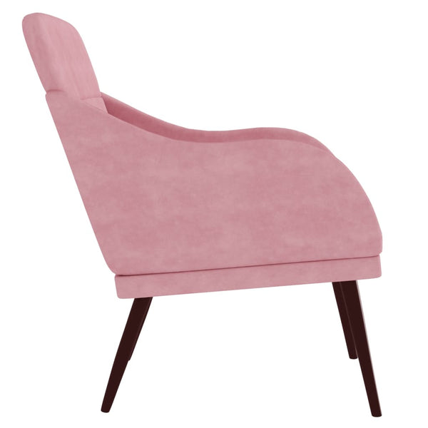 vidaXL Armchair Pink 63x76x80 cm Velvet