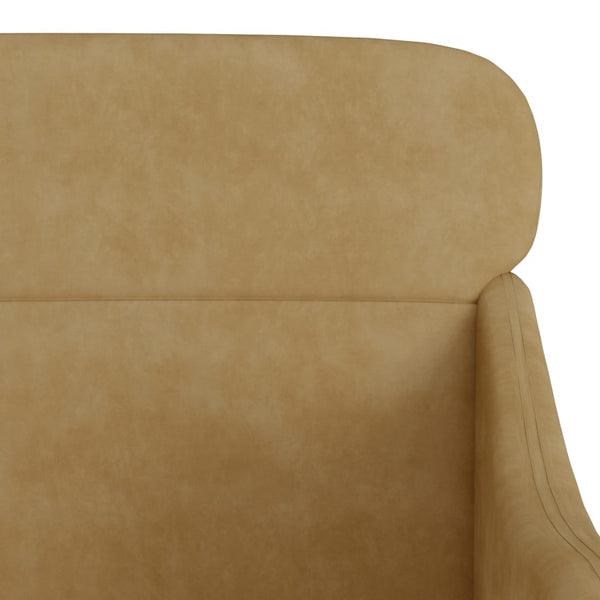 vidaXL Fauteuil marron 63x76x80 cm velours