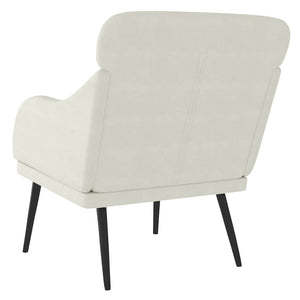 vidaXL Armchair Cream 63x76x80 cm Velvet