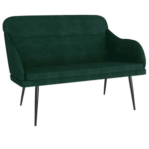 Sitzbank Dunkelgrün Samt 110 cm