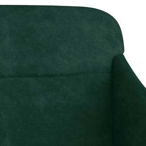 Sitzbank Dunkelgrün Samt 110 cm