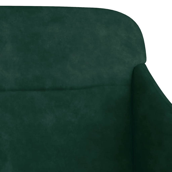 Sitzbank Dunkelgrün Samt 110 cm