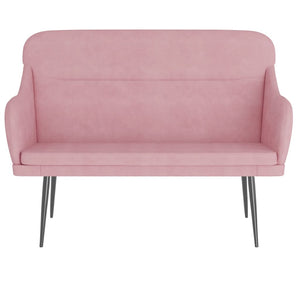 vidaXL Banc rose 110x76x80 cm Velours
