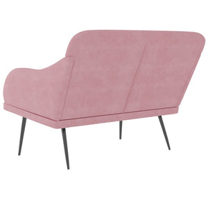 vidaXL Banc rose 110x76x80 cm Velours