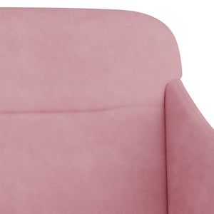 vidaXL Banc rose 110x76x80 cm Velours