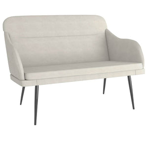 Sitzbank Creme Samt 110 cm