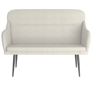 Sitzbank Creme Samt 110 cm