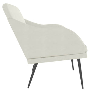 Sitzbank Creme Samt 110 cm
