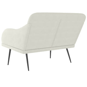 Sitzbank Creme Samt 110 cm