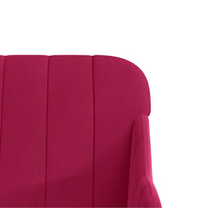 Weinroter Samt Sessel 63x76x80 cm