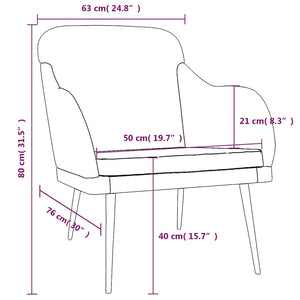 Weinroter Samt Sessel 63x76x80 cm