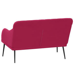 Weinrote Samt Sitzbank 110 cm