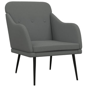 Dunkelgrauer Stoff Sessel 63x76x80 cm
