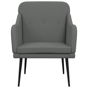 Dunkelgrauer Stoff Sessel 63x76x80 cm