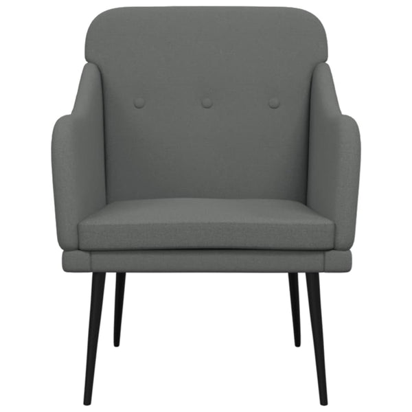 Dunkelgrauer Stoff Sessel 63x76x80 cm