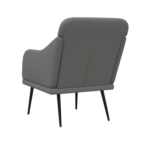 Dunkelgrauer Stoff Sessel 63x76x80 cm