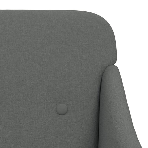 Dunkelgrauer Stoff Sessel 63x76x80 cm