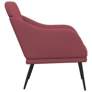 Weinroter Stoff Sessel 63x76x80 cm