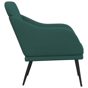 Dunkelgrüner Stoff Sessel 63x76x80 cm