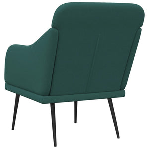 Dunkelgrüner Stoff Sessel 63x76x80 cm