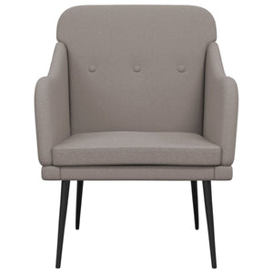 Sessel Taupe Stoff 63x76x80 cm