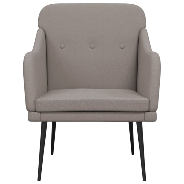 Sessel Taupe Stoff 63x76x80 cm