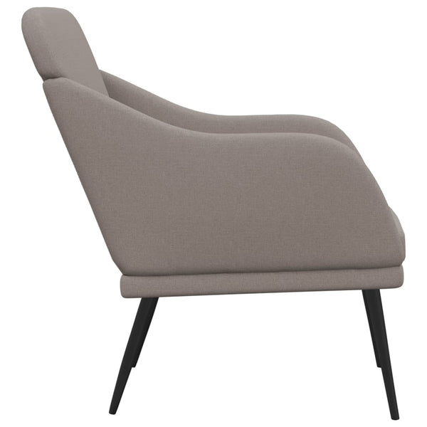 Sessel Taupe Stoff 63x76x80 cm