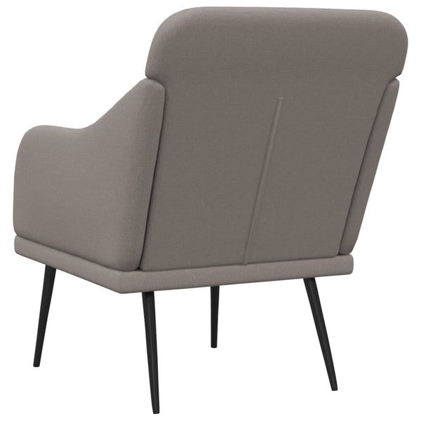 Sessel Taupe Stoff 63x76x80 cm
