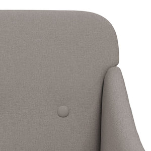 Sessel Taupe Stoff 63x76x80 cm