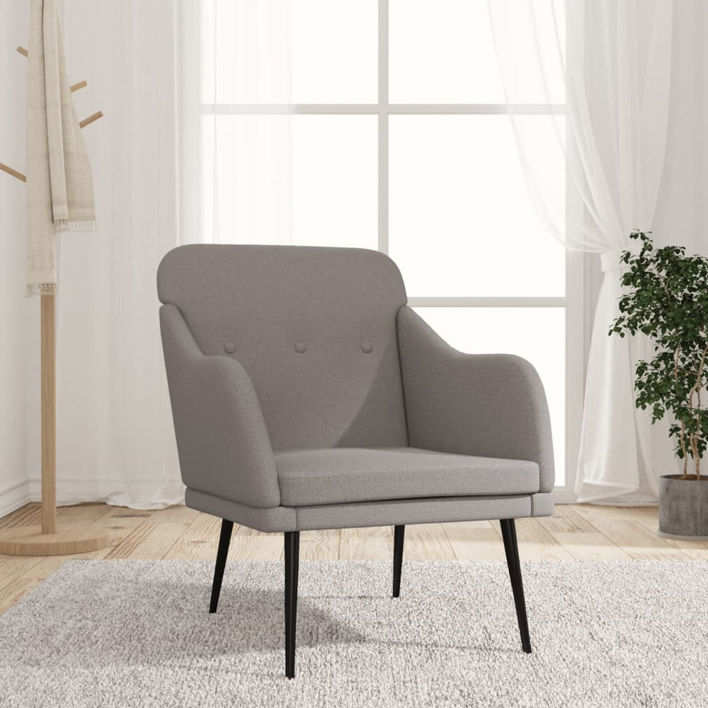 vidaXL Armchair Taupe 63x76x80 cm Fabric