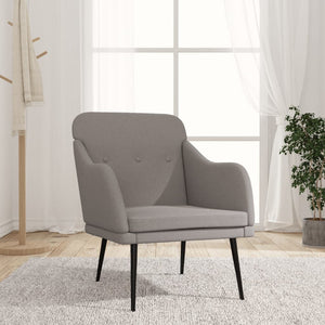 Sessel Taupe Stoff 63x76x80 cm