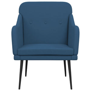 Blauer Stoff Sessel 63x76x80 cm