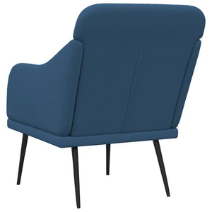 Blauer Stoff Sessel 63x76x80 cm